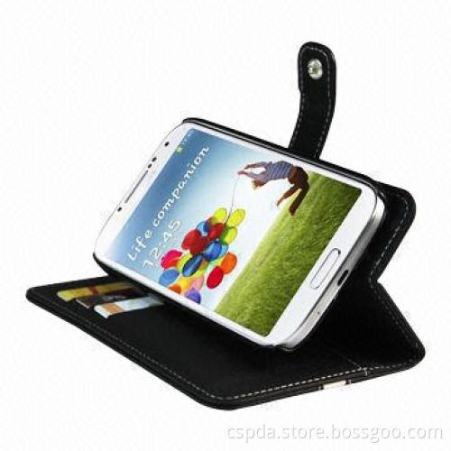 New arrival PU leather case wallet folio leather case for Samsung Galaxy S4